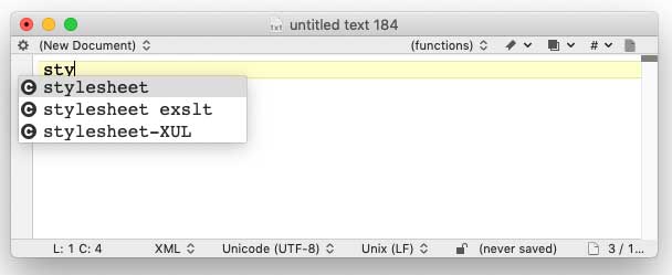 autocomplete sty